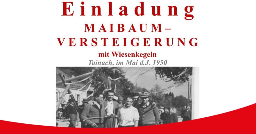 Maibaum-Versteigerung in Tainach